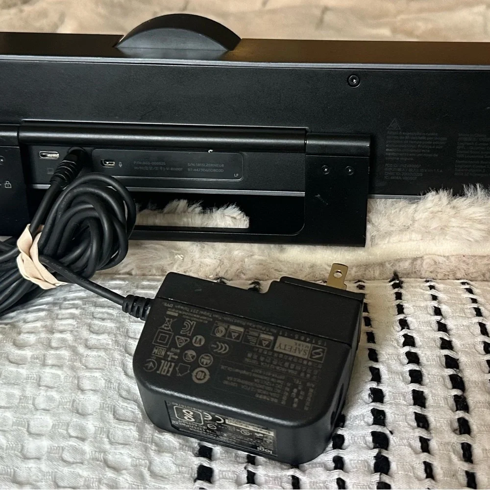 Logitech Black Webcam with Speaker System